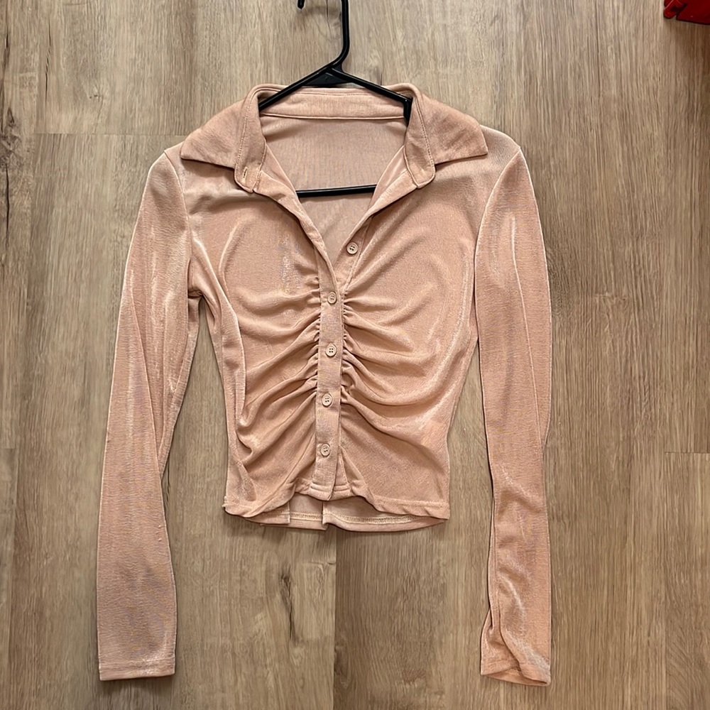 Ruched cardigan